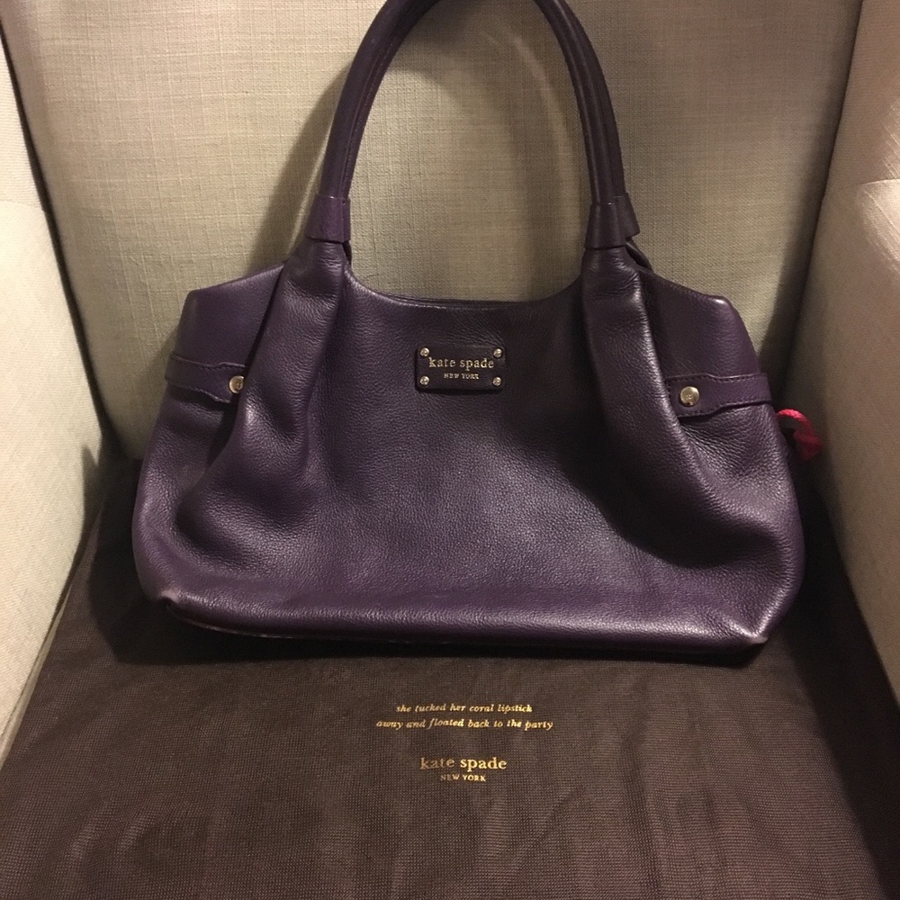 Kate spade Stevie bag, lightly used, purple